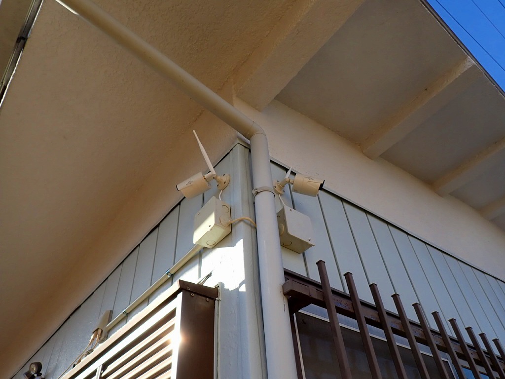 埼玉県宮代町　防犯カメラ取付工事
